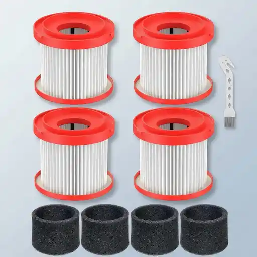 Milwaukee 49-90-1900 wet dry vacuum HEPA filter 4-pack replacement - Cabiclean